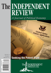 Arthur M. Diamond makes his case for patent reform in the Winter 2015 issue of The Independent Review.