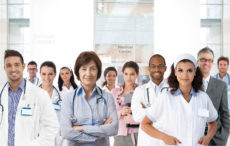 22854301 - portrait of medical center team, doctors, nurses.