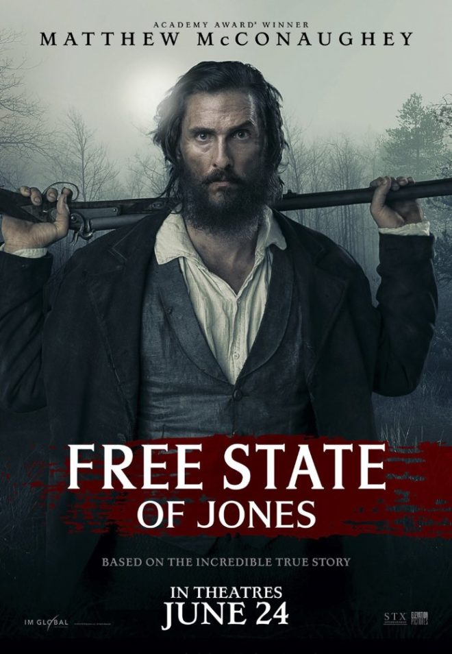Guns for self defense figure prominently in the Civil War period drama "Free State of Jones"