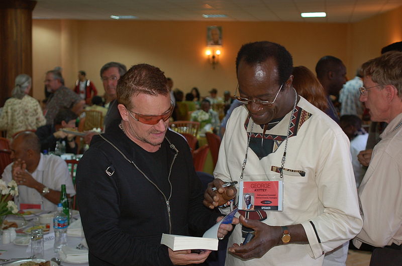 Bono_and_George_Ayittey1